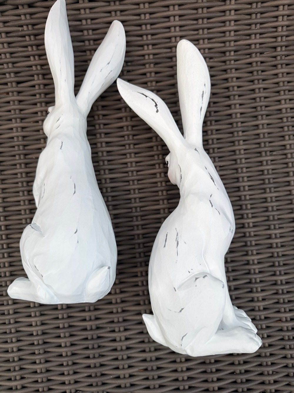 White Decorative Rabbit Figurines - Set of 2 - NWT - Picture 13 of 16